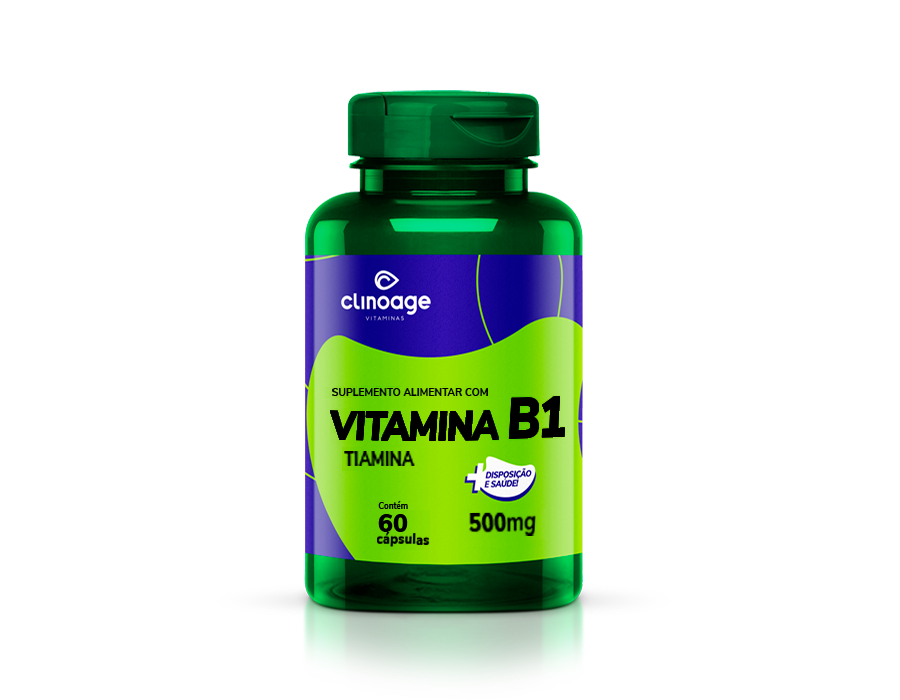 Vitamina B1 60 Caps Clinoage Produtos Natural Brasil 4724